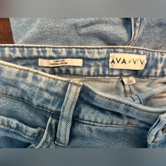 Ava & Viv High Rise Wide Leg Jeans - Picture 3 of 5